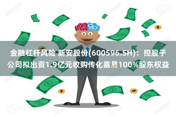 金融杠杆风险 新安股份(600596.SH)：控股子公司拟出资1.9亿元收购传化嘉易100%股东权益